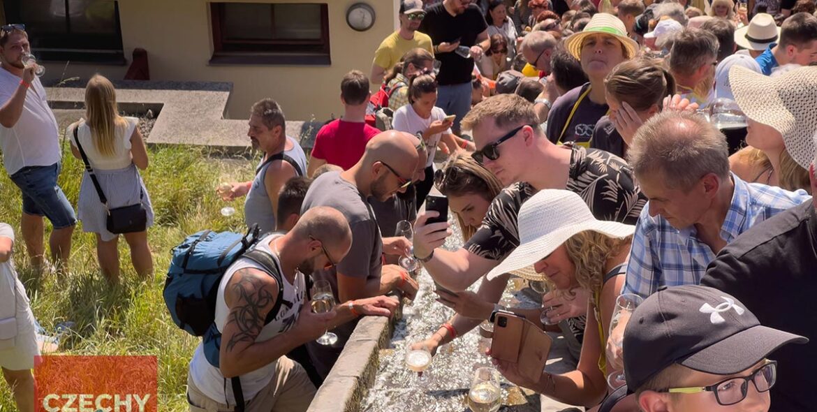 Tłumy na winobraniu w barokowym Kuks. W tym roku sporo gości z Polski